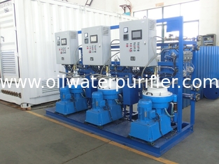 Manual Discharge Steam Fuel Purifier System , Industrial Oil Separator 0.45 - 0.7 MPa