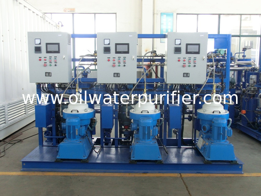 3000 - 9000 L/H PLC Centrifugal Lubricating Oil Purifier Separator Variable Discharging Type
