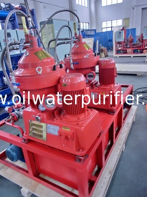 Small disc Centrifugal Oil Purifier Water Fuel Filter Separator  Variable Discharging 500 - 1000 L/H