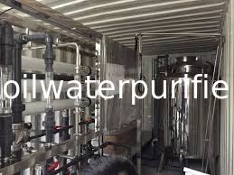 Waste Water Purifier Plant Machine , SS RO Plant With Portable Diesel Generator
