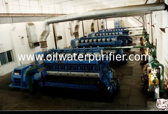 6 X 2MW Electric Power Station Four Stroke Generator Set Pressure Lubrication Method