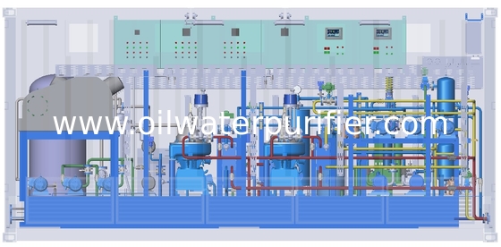 Containerized HFO Fired Power Plant , DO and LNG gas Power Plant 400V 11KV 33KV
