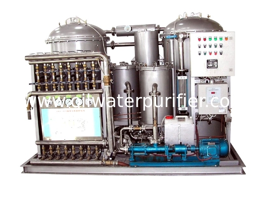 0.25KW Vacuum Marine Oily Water Separator Machine With Plunger Pump