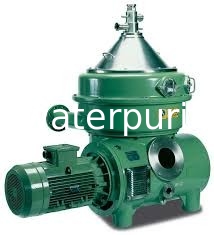 5000L / H Centrifugal Industrial Oil Separator Vertical Nozzle Type Stainless Steel Materials