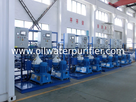 3000 - 9000 L/H Automatic PLC Centrifugal Oil Separator For HFO Power Plant