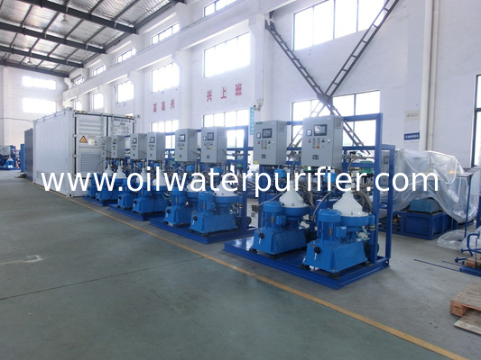 3000 - 9000 L/H Automatic PLC Centrifugal Oil Separator For HFO Power Plant